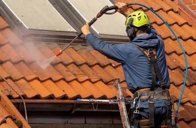 Démoussage et hydrofuge de toiture à la Crouzille